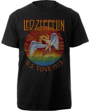 Led Zeppelin: Unisex T-Shirt/USA Tour "'75. (Large)