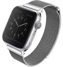 UNIQ Dante Apple Watch Series 4/5/6/7 / SE 40 / 41mm rem. Rustfrit stål sølv / sterling sølv