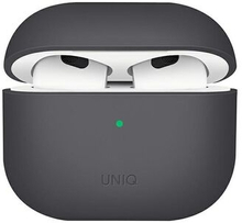 UNIQ etui Lino AirPods 3. generation Silikonegrå / askegrå