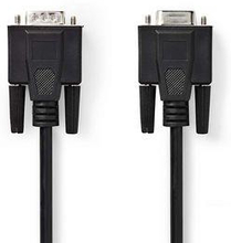 Nedis VGA-kabel | VGA Hane | VGA hona 15p | Nickelplaterad | Maximal upplösning: 1280x800 | 10.0 m | Rund | ABS | Svart | Plastpåse