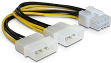 Adapter Strömadaper 2x Molex->8-pin PCI-Express, 30cm
