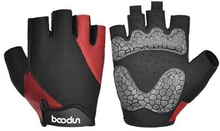 BOODUN 2111411 Mesh Silicone Microfiber Splicing Half Finger Cycling Road Bike Gloves for Outdoor/Sp