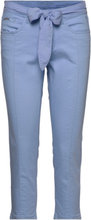 Crlotte 3/4 Pant - Coco Fit Bottoms Trousers Capri Trousers Blue Cream