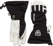Army Leather Heli Ski - 5 Finger Accessories Gloves Finger Gloves Hvit Hestra*Betinget Tilbud