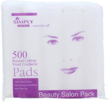 Simply Cotton Round Cosmetic Pads 500'