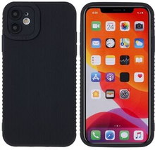 Soft TPU Shell for iPhone 11 , Bump Proof Anti-slip Straight Edge Toothpick Texture Case Precise Cut