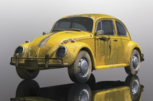 Scalextric Volkswagen Beetle Rusty Yellow