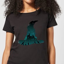 Harry Potter Sorting Hat Silhouette Women's T-Shirt - Black - S