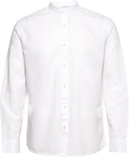 Slhregnew-Linen Shirt Ls China W Skjorte Uformell Hvit Selected Homme*Betinget Tilbud