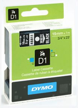 Dymo Merkkausnauha Dymo D1 19mm, pohjalla valkoisella musta