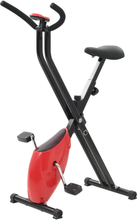 vidaXL Cyclette X-Bike con Cinghia di Resistenza Rossa