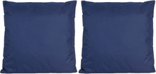 6x Bank/sier kussens voor binnen en buiten in de kleur donkerblauw 45 x 45 cm
