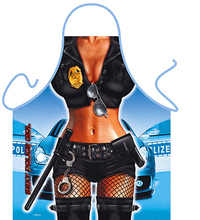 Sexy kookschort Politie vrouw
