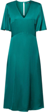 Satin Midi Dress Dresses Evening Dresses Grønn Esprit Collection*Betinget Tilbud