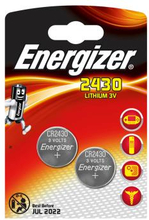ENERGIZER Batteri CR2430 Lithium 2-pack
