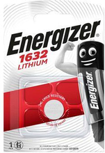 Energizer Lithium knappcellsbatteri CR1632 | 3 V DC | 130 mAh | Förladdad | 1-Blister | Olika enheter | Silver