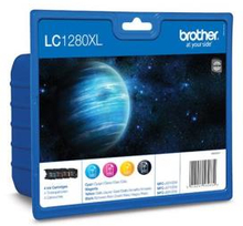 FP Brother LC1280XL Value Pack Black (2400sid.), Cyan, Magenta, Yellow (1200sid.)