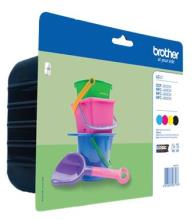 Brother LC221 Value Pack, Black, Cyan, Magenta, Yellow (260sid.)