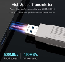 Lenovo SX5 Pro 512GB USB3.2 + Type-C U Disk Flash Driver High-speed Transmission Wide Compatible with PC Computer Vehicle Speaker Mobile Phone Andoird