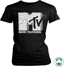 MTV Cracked Logo Organic Girly T-Shirt, T-Shirt