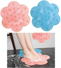 Fotmassage - Bathroom Foot Massage Pad Silicone Suction Non-Slip