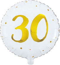 Rund folieballong 30 år