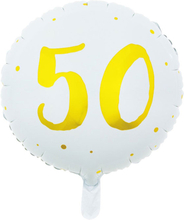Rund folieballong 50 år