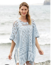 Graceful Mermaid by DROPS Design - Poncho Virk-mnster strl. S/M - XXL - Large / X-Large