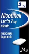 Nicotinell Lakrits, medicinskt tuggummi 2 mg 24 st