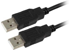 Cablexpert - USB-kabel - USB (hane) till USB (hane) - USB 2.0 - 1.8 m - svart