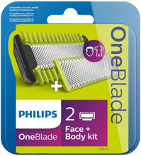 PHILIPS Philips OneBlade QP620 2-pack Face+Body kit 8710103831648 Replace: N/A