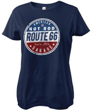 Route 66 - Hot Rod Garage Girly Tee, T-Shirt