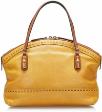 Pre-eide Yellow Gucci Laidback Crafty Handbag Bag