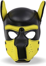 Neoprene Dog Hound Removable Muzzle Black/Yellow