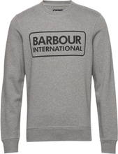 B.intl Large Logo Swea Designers Sweatshirts & Hoodies Sweatshirts Grey Barbour