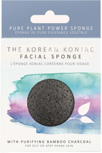 Korean Konjac Sponge Premium Facial Puff Bamboo Charcoal