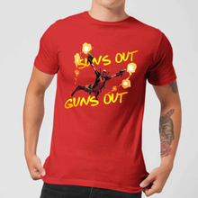 Marvel Deadpool Suns Out Guns Out Men's T-Shirt - Red - S