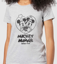 Disney Minnie Mickey Since 1928 Women's T-Shirt - Grey - S