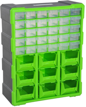 Cassettiera box per accessori porta minuteria verde