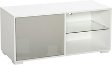 Mobile porta tv fino a 42" basso design moderno in legno bianco e grigio
