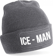 Ice-man muts - unisex - one size - grijs - apres-ski muts