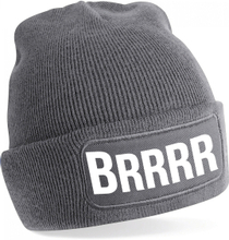 Brrrr muts - unisex - one size - grijs - apres-ski muts