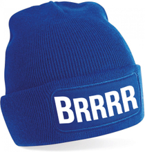 Brrrr muts - unisex - one size - blauw - apres-ski muts