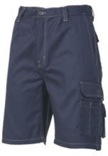 Logica bermuda pantaloni corti da lavoro estivi in 100% cotone blu 190gr Taglia S