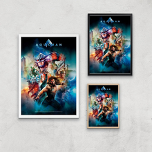 DC Aquaman Giclee Art Print - A3 - Black Frame