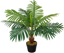 Palma finta in plastica decorativa pianta tropicale finta con vaso da interno