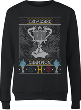 Harry Potter Triwizard Champion Damen Weihnachtspullover – Schwarz - 5XL