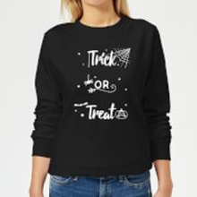 Trick Or Treat Spider Women's Sweatshirt - Black - 5XL - Black