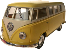 Van Manen bus Volkswagen T1 1962 pull-back 1:32 staal geel