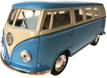 Toys Amsterdam bus Volkswagen T1 1962 pull-back 1:32 staal blauw